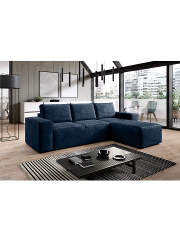 MF Design Rush Recamiere Rechts in Navyblau -  (L) 302 x (B) 302 x (H) 95 cm