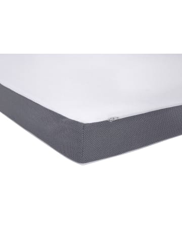 Beliani Topper SLUMBER in Grau/Weiß - (W) 160 x (H) 6 x (L) 200 cm