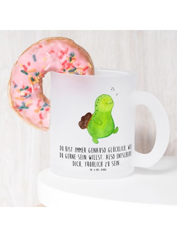 Mr. & Mrs. Panda Kaffeetasse Schildkröte Pfeifen mit Spruch in Transparent