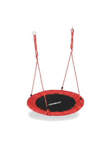 relaxdays Nestschaukel in Rot - Ø 110 cm