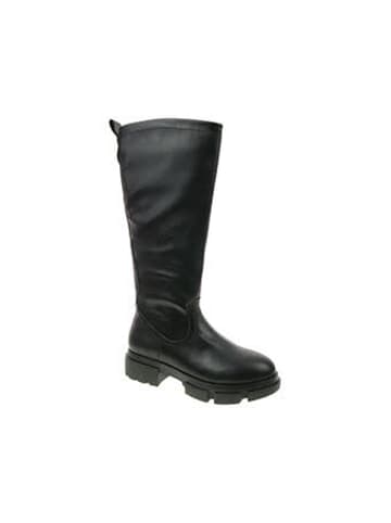 Indigo Damenlangschaftstiefel kalt Absatz  in  Schwarz