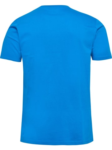 Hummel T-Shirt "Hmlelemental Logo Cotton Tee" in Blau