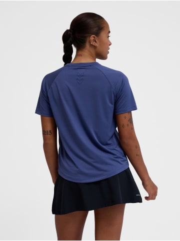 Hummel T-Shirt Hmlcourt Paddeltennis Damen in BLUE INDIGO