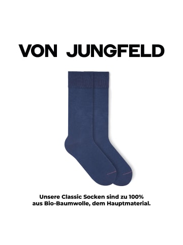 von Jungfeld Classic Socken Signature in Sapphire Blue