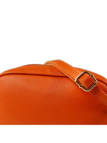 Toscanto Leder Umhängetasche Toscanto Tasche orange ca. 21cm