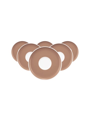 Seltmann Weiden 6er Set Kombiuntertassen Sento Home Pure Colors in ø 16,2 cm in Cocoa Brown