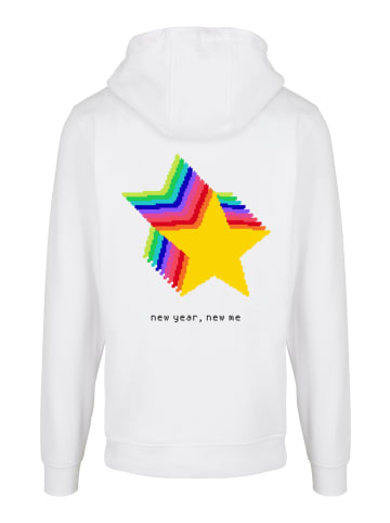 F4NT4STIC Basic Hoodie SIlvester Party Happy People Only in weiß