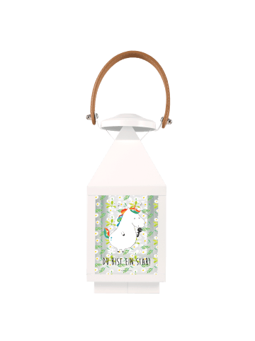 Mr. & Mrs. Panda Laterne Einhorn Sänger mit Spruch in Transparent