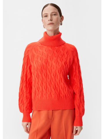 comma Strickpullover langarm in Orange