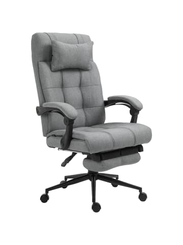 Vinsetto Bürostuhl-66B x 76T x 112-120H cm-Hellgrau