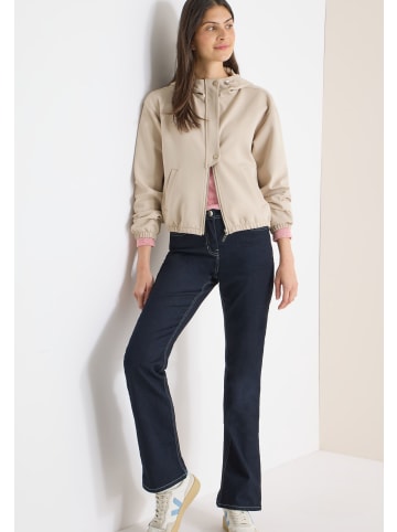 Cecil Modernes Piqué Blouson mit Kapuze in Grain Beige