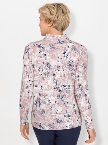 WITT WEIDEN Shirt in mauve-rauchblau-bedruckt
