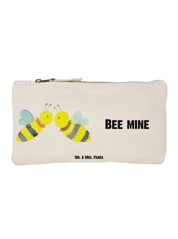 Mr. & Mrs. Panda Make-up-Tasche Biene Liebe mit Spruch in Weiß