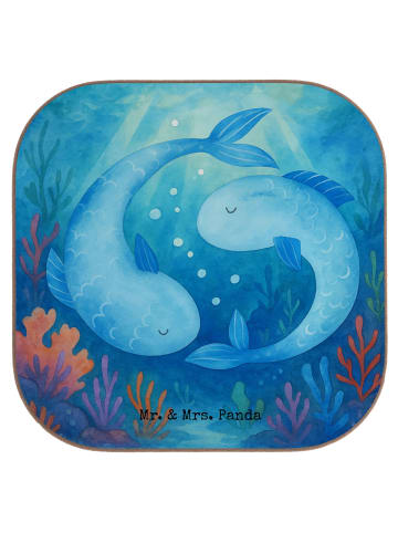 Mr. & Mrs. Panda Untersetzer für Gläser Sternzeichen Fische Desi... in Weiß