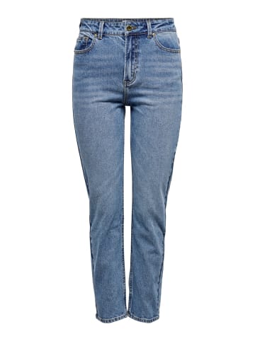 ONLY High Waist Jeans Hose ONLEMILY ANKLE Denim Pants in Blau