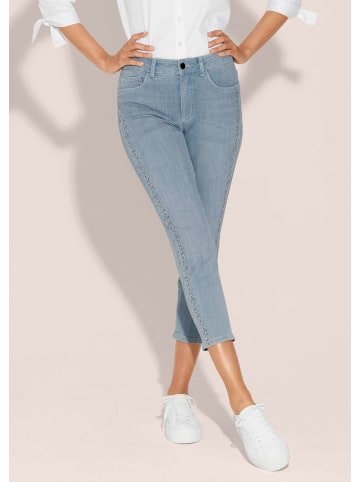 MADELEINE Moderne Steinchen-Jeans in 7/8-Länge in bleached