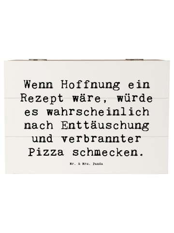 Mr. & Mrs. Panda Kiste Spruch Hoffnung in schwierigen Zeiten mit... in Weiß