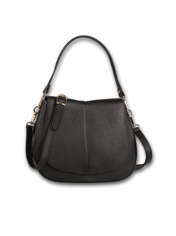 Toscanto Leder Umhängetasche Toscanto Tasche schwarz ca. 27cm