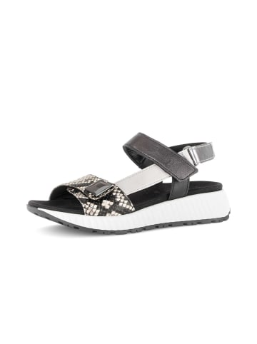 Gabor Plateau Sandalen in schwarz