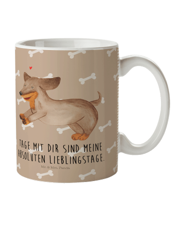 Mr. & Mrs. Panda Trinklernbecher Hund Dackel mit Spruch in Hundeglück