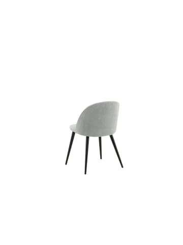 ebuy24 Esszimmerstuhl Velvet 2 Hellgrau 2er Set