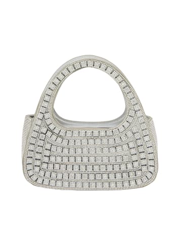 faina Women Handbag in Silver