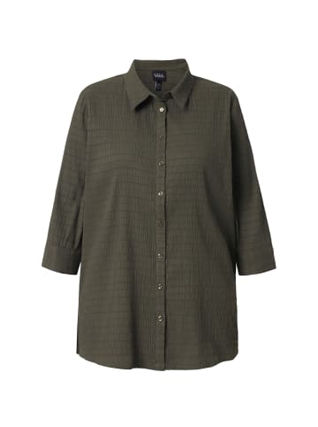 Ulla Popken Hemdbluse in olivgrau