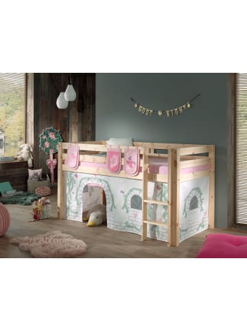 58 aufm Kessel KINDERBETT Karolina 210x114x106 Massivholz Natur Textilset Burg 3