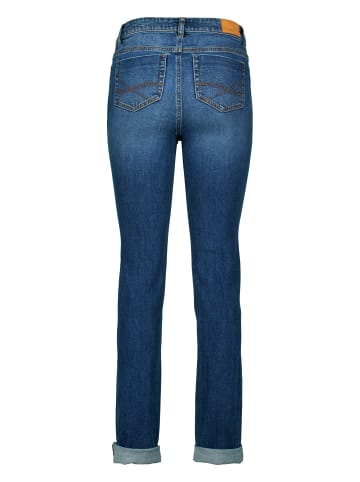 Zero  Jeans Straight Fit 32 Inch in Middle Blue Denim