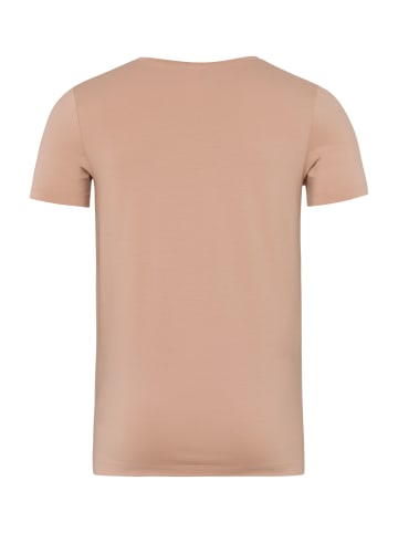 Hanro V-Shirt Cotton Superior in Beige