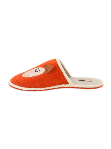 Adelheid Filzpantoffel Fuchs in Orange