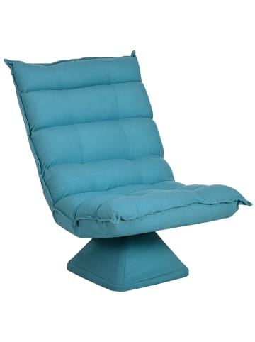 HOMCOM Bodenstuhl-62L x 70B x 95H cm-Blau