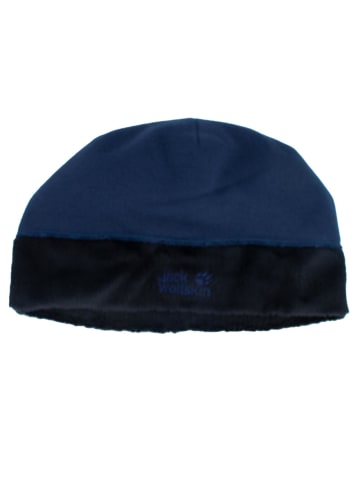 Jack Wolfskin Accessoires Lakeland Cap Beanie Mütze Fleece in Blau