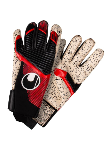 uhlsport  Torwarthandschuh Powerline Supergrip+ in schwarz / rot