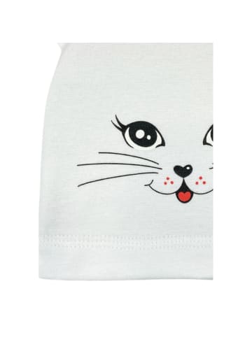 Aliap Babymütze Katze in weiss