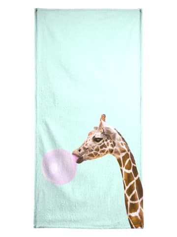 Juniqe Handtuch "Giraffe" in Braun & Rosa