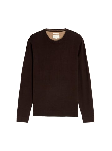 Tom Tailor Pullover in dunkelbraun-meliert