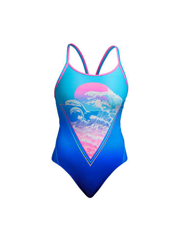 Funkita Badeanzug Flying Flipper in blau