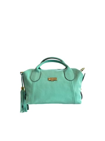Baldinini Trend Türkis Rindsleder Handtasche