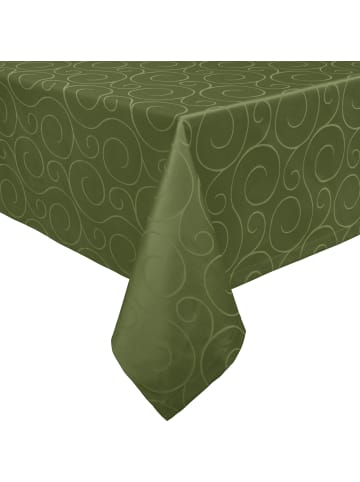 Erwin Müller Jacquard, Baumwollmischung Tischdecke Oberhausen in dunkelgrün