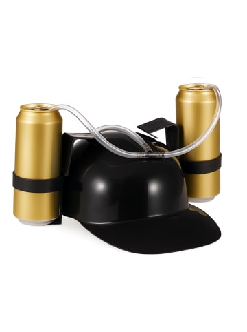 relaxdays 4 x Trinkhelm in Schwarz