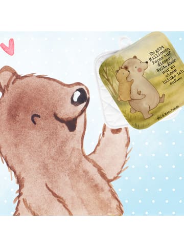 Mr. & Mrs. Panda Topfuntersetzer Papa Bär Design mit Spruch in Weiß