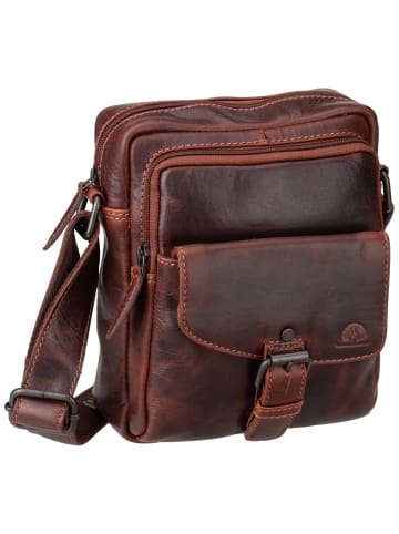 Greenburry Handtasche Rugged Shoulderbag M in Teak Brown