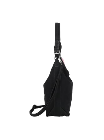 Fritzi aus Preußen Bitzi01 Suede Jacky Schultertasche 34 cm in black
