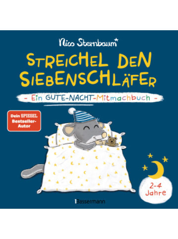 Bassermann Verlag Buch - Streichel den Siebenschläfer - Ein Gute-Nacht-Mitmachbuch. Für