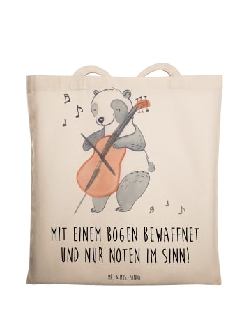 Mr. & Mrs. Panda Schultasche ViolonZeichenllo Magie mit Spruch in Creme