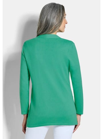 GOLDNER Cardigan Elegante Strickjacke mit Kaschmir in grün