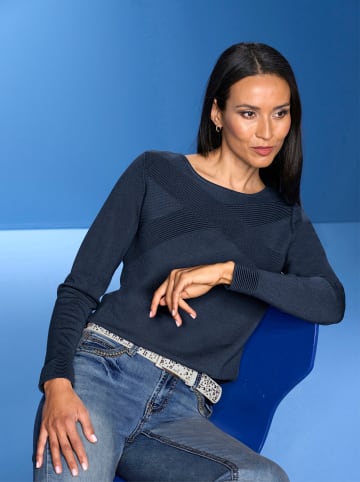Heine Feinstrickpullover in dunkelblau