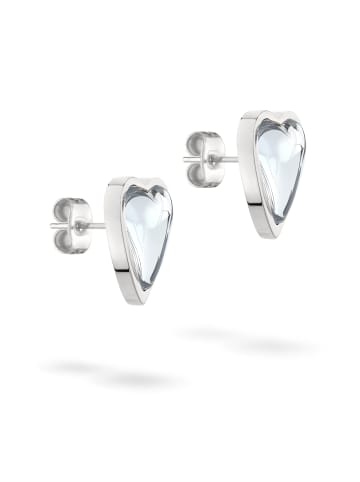 LIEBESKIND BERLIN Ohrringe Glass Heart in silber