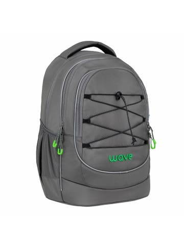 Wave Rucksack Boost Tasche Schulrucksack "Lime Grey" Ranzen 10 Jahre